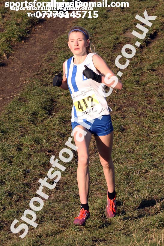 Womens under-17s and under-20s North Eastern Cross Country, 2018 Northern Cross Country Champs., Wrekenton, Gateshead. Photo:  David T. Hewitson/Sports for All Pics